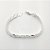 Pulseira de prata 925 fio entrelaçado - Imagem 1