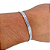 Pulseira de prata 925 corrente esteira - Imagem 2