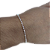 Pulseira de prata 925 corrente elos bolinhas facetadas - Imagem 2
