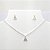 Conjunto de Prata 925 Nossa Senhora Aparecida com Zircônia - Imagem 1
