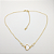 Chocker banhado a ouro 18k coração madre pérola - Imagem 1
