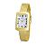 Relógio Feminino Champion CF24279H Dourado Quadrado Social - Imagem 1