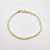 Pulseira banhada a ouro 18k pérolas de 4mm - Imagem 1