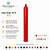 Vela Palito Nº 9 18cm em Parafina – Diversas Cores | Unidade e Quilo - Imagem 18