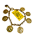 Pulseira Moedas Dourado - Imagem 1