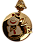 Colar Zé Pelintra Dourado - Imagem 1