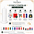 Kit com 6 Velas Votivas 7 Dias 195g Diversas Cores e Bicolores - Imagem 5