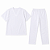 Conjunto Bata e Calça Oxford Branco Masculino para Umbanda, Candomblé e Quimbanda - Imagem 3