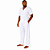 Conjunto Bata e Calça Oxford Branco Masculino para Umbanda, Candomblé e Quimbanda - Imagem 4