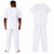 Conjunto Bata e Calça Oxford Branco Masculino para Umbanda, Candomblé e Quimbanda - Imagem 2
