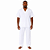 Conjunto Bata e Calça Oxford Branco Masculino para Umbanda, Candomblé e Quimbanda - Imagem 1