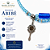 Guia de Iemanjá Cristal Azul 8mm com Pingente Abebê | Guia Espiritual Artesanal 60cm - Imagem 6