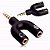 Adaptador Para Fone Headset Microfone Lapela P2 X P3 Áudio - Imagem 1