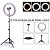 Ring Light Tripé Iluminador Led Portátil 26cm + Tripé 210cm - Imagem 1