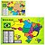 Brinquedo Encaixe Pedagógico de Madeira Didático Mapa BRASIL - Imagem 1