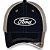 G1889 - BONE IMPORTADO, LOGO OVAL FORD, AZUL E CINZA - UNIDADE - Imagem 3