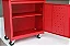 G666 - CARRINHO ORGANIZADOR DE FERRAMENTAS, EM AÇO, COM 4 GAVETAS, VERMELHO - UNIDADE - Imagem 8