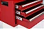 G666 - CARRINHO ORGANIZADOR DE FERRAMENTAS, EM AÇO, COM 4 GAVETAS, VERMELHO - UNIDADE - Imagem 4