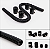 SRQ17BK - MANGUEIRA DE RADIADOR, SUPERIOR E INFERIOR, FLEXIVEL, EM AÇO INOX PRETO, 48", UNIVERSAL - Imagem 2