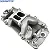 DM-3712 - COLETOR DE ADMISSÃO, AIR GAP, OVAL PORT, DUAL PLANE, EM ALUMINIO, CHEVROLET BIG BLOCK 454 - UNIDADE - Imagem 3