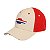 DCE-48454 - BONE ORIGINAL, LICENCIADO GM, LOGO CHEVY "PATRIOTIC BOWTIE", TAMANHO UNICO, BEGE/VERMELHO - UNIDADE - Imagem 1
