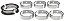 MS617A - JOGO DE BRONZINAS DE MANCAL CLEVITE, STANDARD, CHEVROLET OPALA 6 CILINDROS - Imagem 1