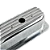 MT039030 - PAR DE TAMPAS DE VALVULAS EM ALUMINIO POLIDO, PERFIL ALTO, CENTERBOLT, CHEVROLET PÓS 87 - Imagem 3