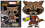 Funko Pop Marvel: Guardioes da Galaxia - Pin Rocket 10 - Imagem 1
