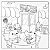 Livro Bob Cute + 24 Canetinhas + Adesivos - Livro Com Ilustrações Fofas Para Colorir E Relaxar - Imagem 11