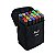 Kit Canetinhas Marcador Permanente Ponta Dupla - 24 Cores + Bag - Imagem 6