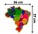 Atlas + Mapa Do Brasil Grande Capitais MDF Quebra-cabeça Educativo - Imagem 6