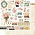 Papel Scrapbook - SD-1156 - Litoarte Bons Momentos Tags - 30,5 x 30,5cm - Imagem 1