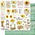 Papel Scrapbook - SD-1130 - Litoarte - Girassol Tags - 30,5 x 30,5cm - Imagem 1