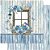 Papel Scrapbook - SD-1066 - Litoarte - Janela, flores e pássaros 30,5 x 30,5cm - Imagem 1