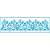 Stencil Litoarte - STE-342 - Barrado Renda Flores - 28X8cm - Imagem 1
