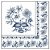 Guardanapo - 13306200 - Blue Onion - 33x33cm - Imagem 1