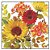 Guardanapo - 13315020 - Sunny Flower - 33x33cm - Imagem 1