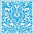 Stencil Litoarte - STXX-070 - Ornamento Barroco Adamascado - 20x20cm - Imagem 1