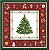 Guardanapo -  33314517 - Christimas Evergreen Red - 33x33cm - Imagem 1