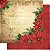 Papel Scrapbook - SDN-012 - Litoarte - Poinsetias Vermelhas - 30,5 x 30,5cm - Imagem 1