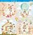 Papel de Scrapbook - SDP-021 - Litoarte – Páscoa – Coelhos e Flores - Imagem 1