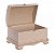 Bau em MDF baulado colonial 27x19x19 com dobradiça e fecho R682 - Imagem 2