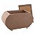 Caixa em MDF Ovalada sem o pé metálico G 29x12,5x17 R949 - Imagem 1