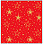 Guardanapo - 33316734 - Night Sky Gold/Red - 33x33cm - Imagem 1