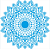 Stencil Litoarte - STXX1-015 - Mandala - 20x20cm - Imagem 1