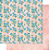 Papel para Scrapbook - SD1-089 - Padrão Flores Azuis e Poá - Imagem 1