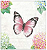 Guardanapo - 13318385 - Butterfly Poem - 33x33cm - Imagem 1