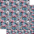 Papel Para Scrapbook - SD-1325 - Dupla Face -Rosa 3D fundo Azul - Imagem 1