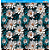 Papel para Scrapbook - SBB-214 - Estampas Básicas - Coleção Floral 3D – Flores Verdes E Brancas - Imagem 1