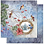 Papel Scrapbook - SDN-089 - Litoarte - Cardeais com Guirlanda - Imagem 1